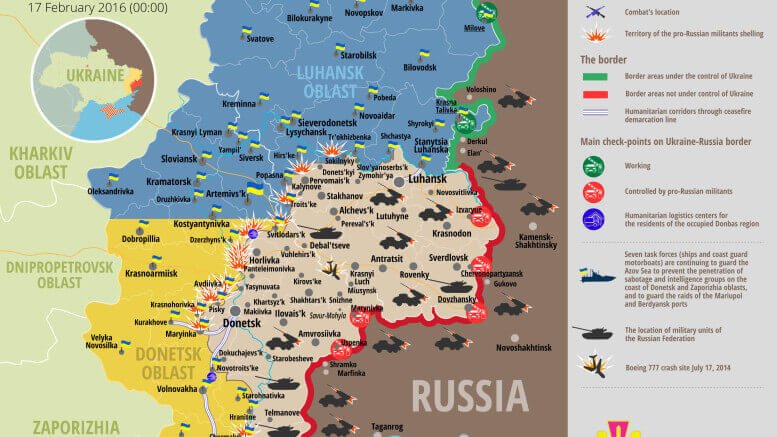 Ukraine war updates: daily briefing as of February 17, 2016