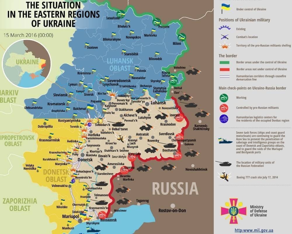 Ukraine war updates: daily briefings as of March 15, 2016