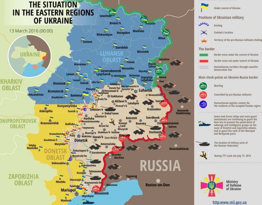 Ukraine war updates: daily briefings as of March 13, 2016