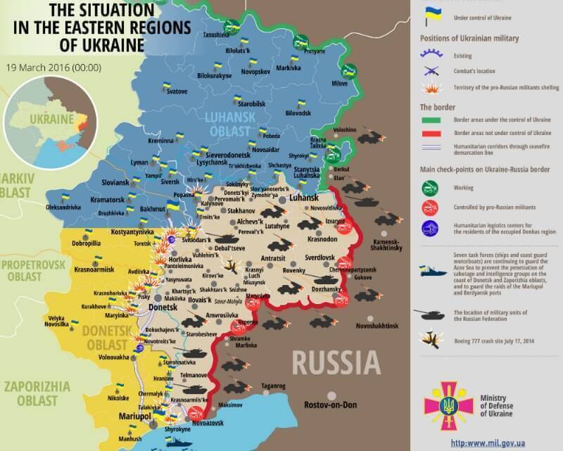 Ukraine war updates: daily briefings as of March 19, 2016