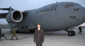 First cargo plane from Canada with military aid is on the way to Ukraine