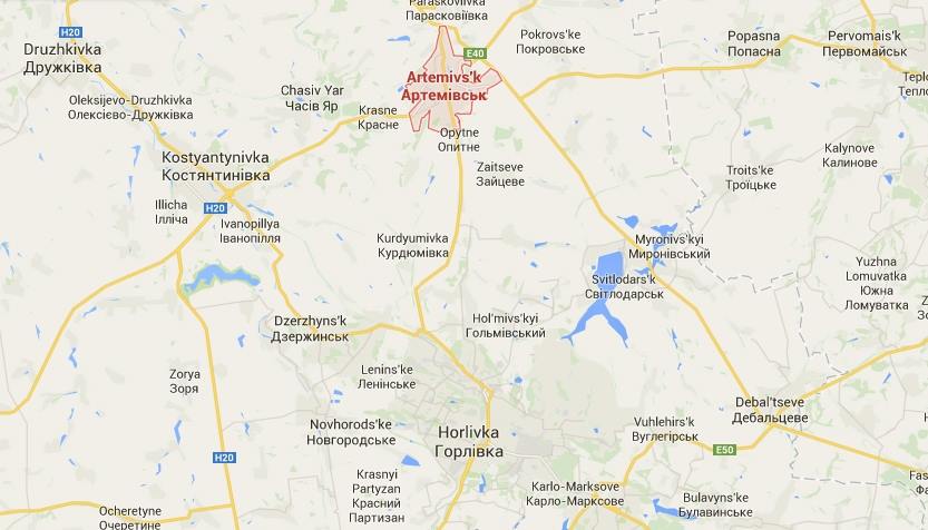 Artemivsk-map