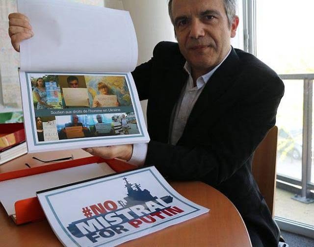 Communiqué De Presse – “No Mistrals For Putin”: Des Selfies D’opposants Pour L’Elysée