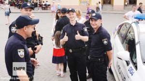 New Kyiv patrol police conquer hearts of Odessa residents
