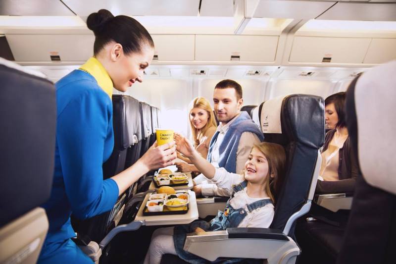 kyiv boryspil International airport style sky swallows sontest best flight attendant uniform