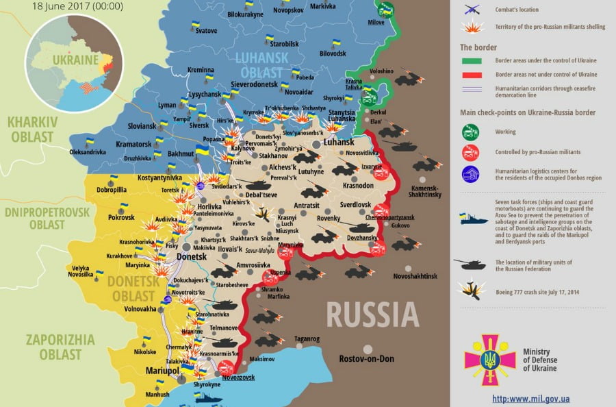 Russia – Ukraine war updates: daily briefings as of June 18, 2017