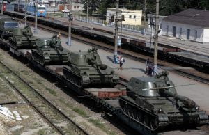 Russian hard weaponry and manpower amassed on Ukraine border