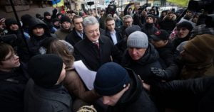 The 5th President of Ukraine Petro Poroshenko attended the State Bureau of Investigation for questioning