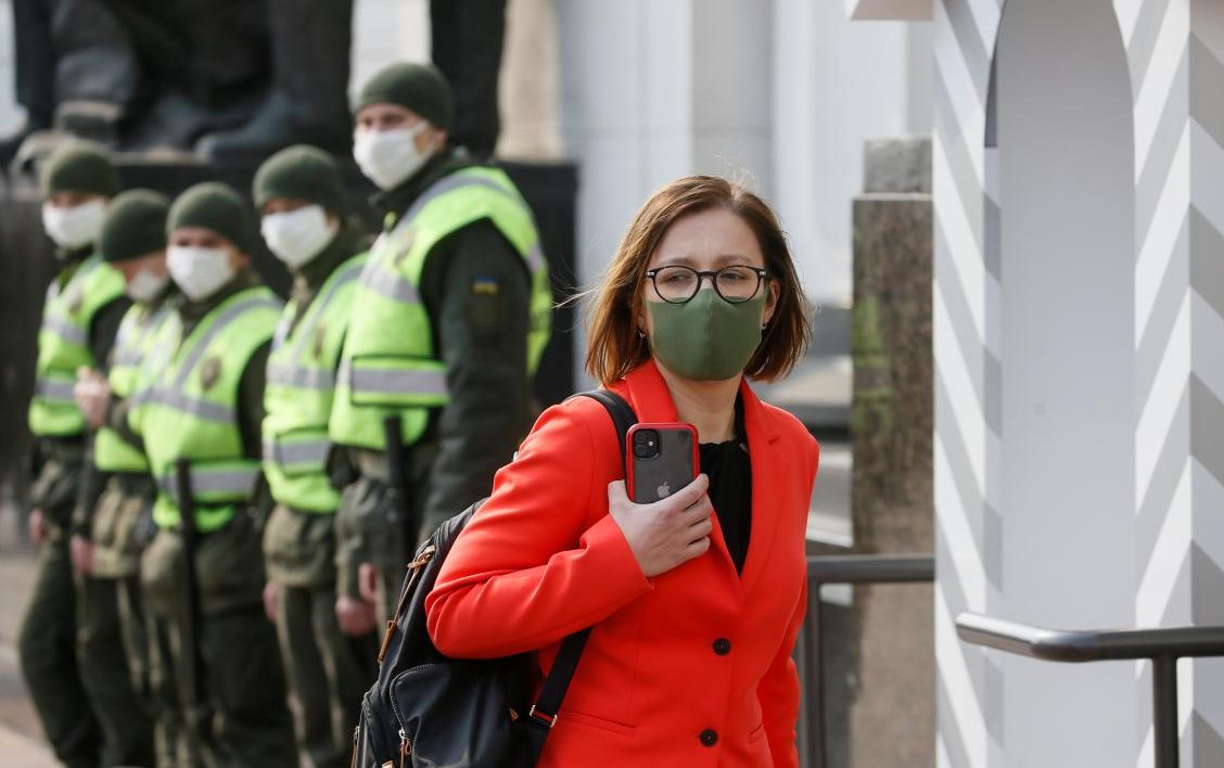 Quarantine measures and public health efforts in Kyiv during Day 35 of the Coronavirus in Ukraine.