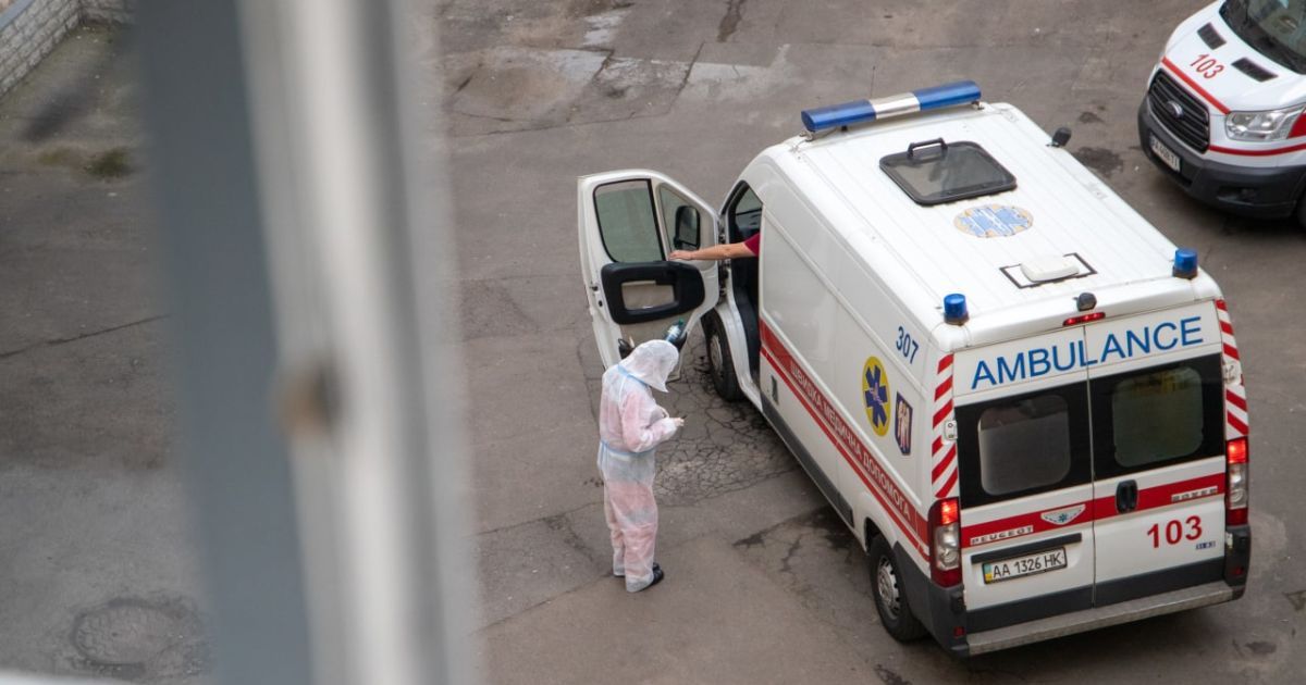 Ukrainian hospital staff treating COVID-19 patients during pandemic wave Day 454 coronavirus response in healthcare system