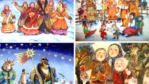 Ukrainian folk musicians performing traditional music representing cultural heritage and global influence of Ukraine’s songs