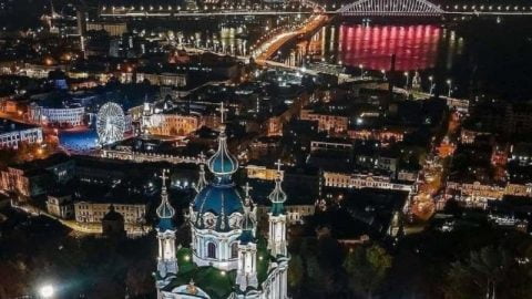 Panoramic view of Kyiv skyline with golden domes and historic landmarks highlighting one of the world’s most Instagrammable cities