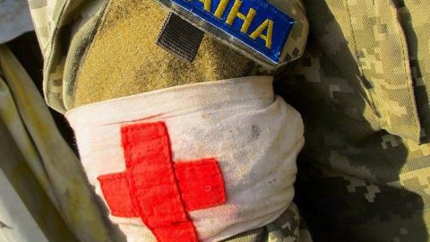 Ukrainian frontline positions in Donbas under shelling during November 2021 escalation showing trenches and active combat zone