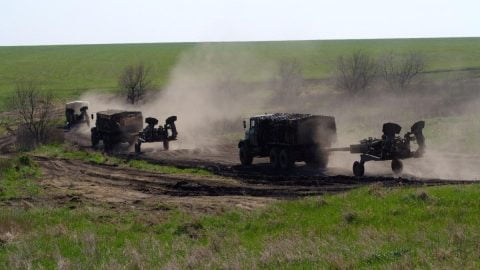 Ukrainian border defense position in Sumy region amid ongoing shelling and Russian attempts to breach territory
