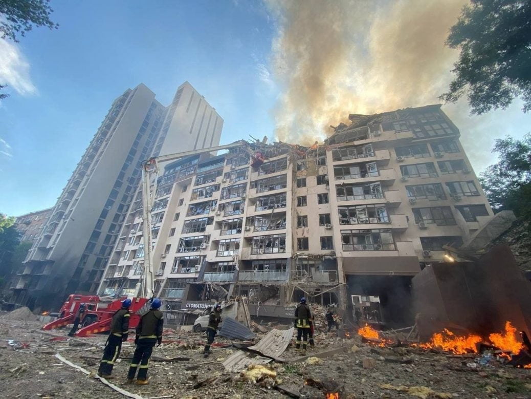 Ukraine under Russian missile strikes again