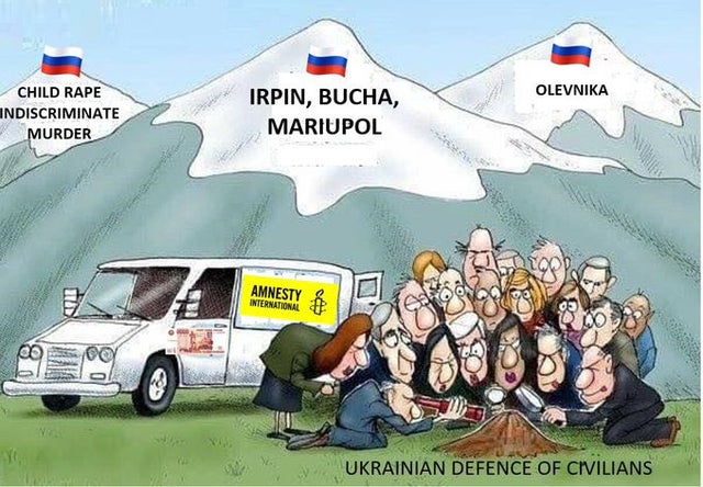 Amnesty International has deliberately played along with the Russian Federation
