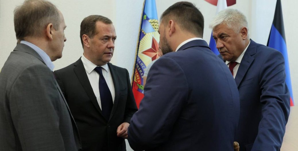 Dmitry Medvedev on behalf of Putin arrived in occupied Luhansk