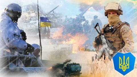 A Ukrainian musician performs a heartfelt song of peace and remembrance on the one‑year anniversary of Russia’s full‑scale invasion, expressing love and hope for Ukraine