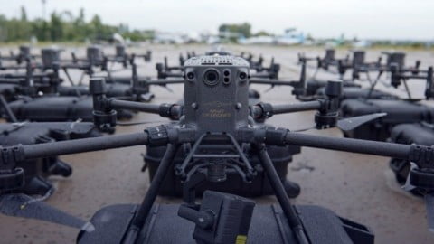 Ukrainian military drone prepared for deployment as Ukraine launches mass production of UAVs to supply frontline forces