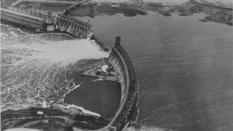 Floodwaters unleashed after the Kakhovka Hydroelectric Power Plant in Kherson was blown up during a night attack by Russian occupation forces