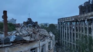 Lviv came under the massive Kalibr missile attack