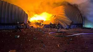 South Ukraine came under massive night attack again