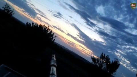 Russian drones and missiles over Ukraine as air defenses engage on July 11, 2023 amidst heavy frontline battle — image for empr.media coverage.