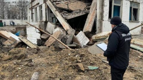 Smoke and damage in Ukrainian towns after heavy Russian strikes and shelling across multiple regions on March 6, 2024, as civilians take cover.