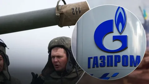 Gazprom headquarters with empty streets and for‑sale signage amid historic losses and asset sell‑off triggered by Russia’s Ukraine war and collapsed export markets.