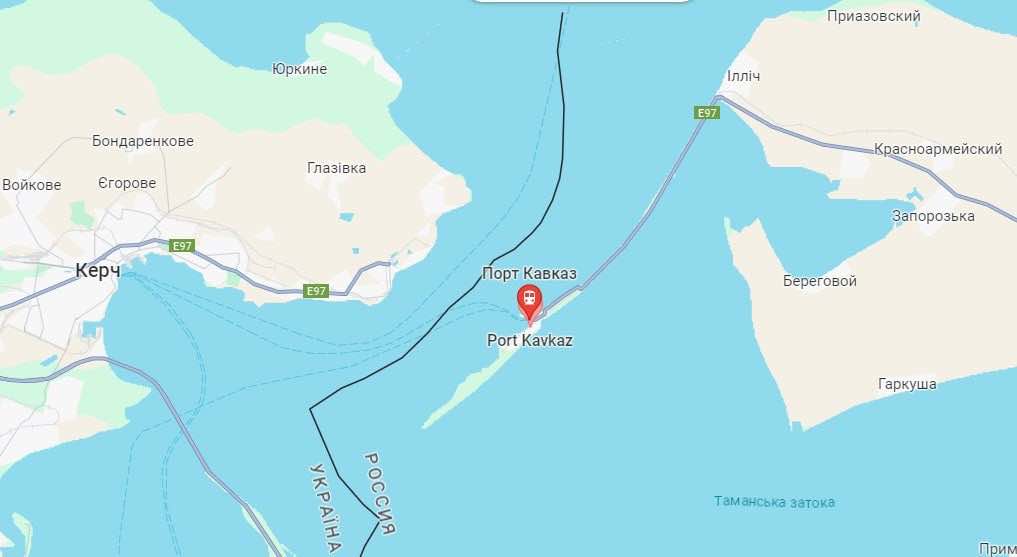Ukrainian drones hit Russian port Kavkaz and railway ferry in the Krasnodar region
