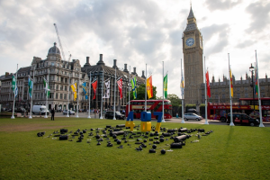 Display dedicated to Ukrainian athletes who died in the war with Russia has been installed in London