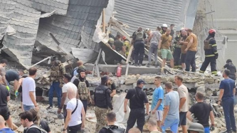 Ukraine officials urging International Atomic Energy Agency emergency meeting after Russia’s missile strike severely damaged the Okhmatdyt children’s hospital in Kyiv.