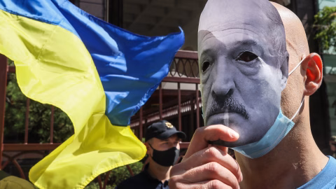 Ukrainian embassy building in Minsk under diplomatic tension as Belarus issues closure warning during Ukraine war escalation