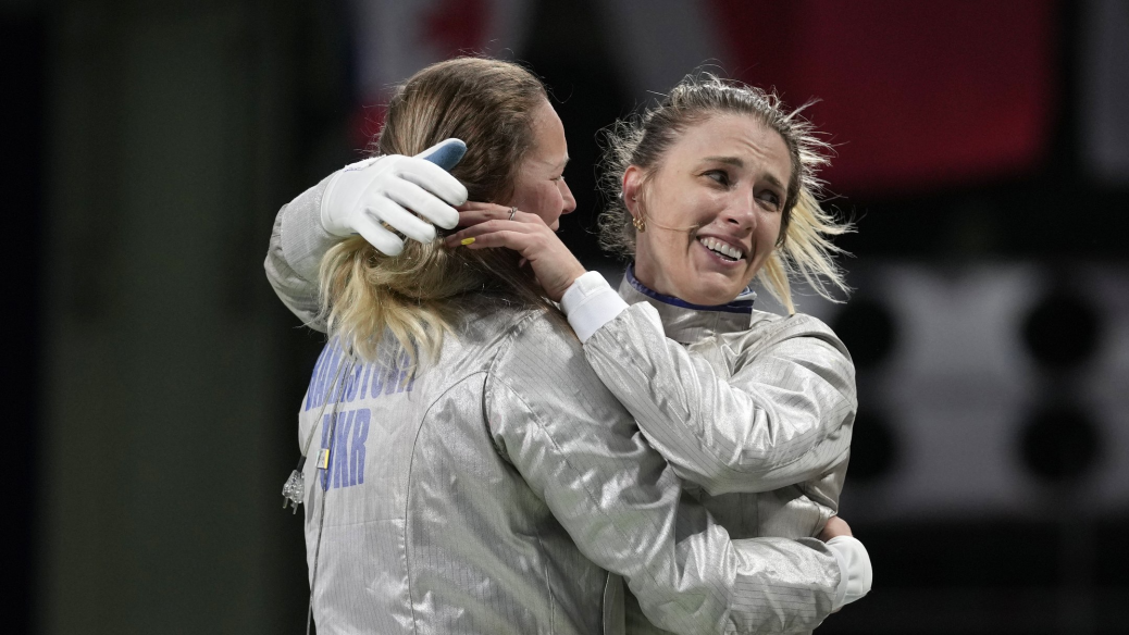 Ukrainian team wins gold in women’s sabre at the 2024 Olympics!