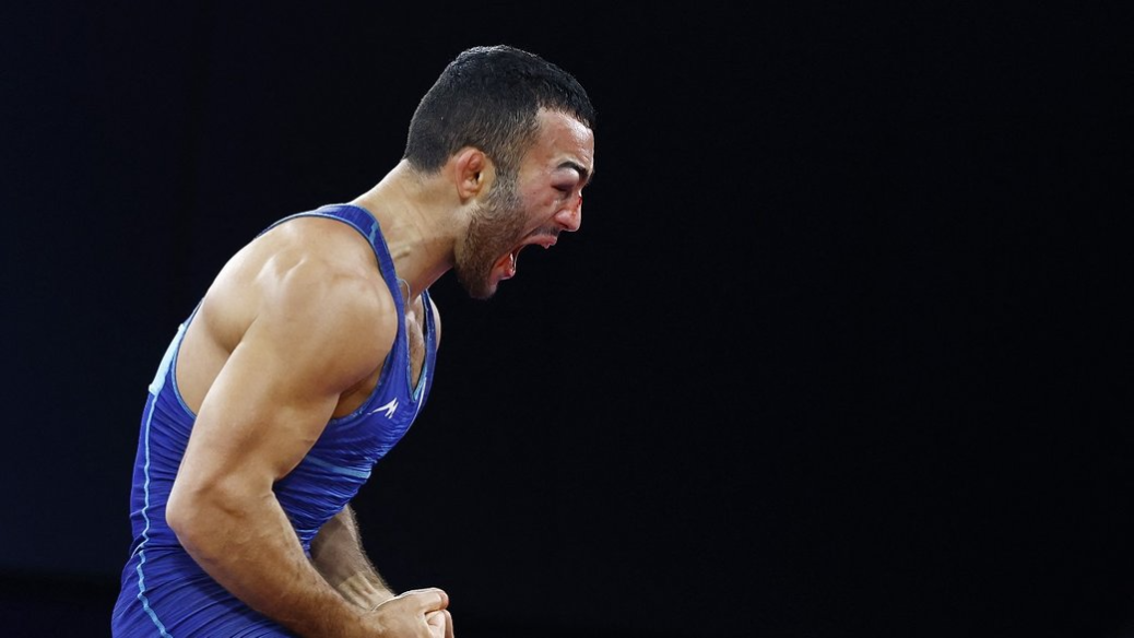 Parviz Nasibov is the silver medalist in Greco-Roman wrestling at the 2024 Olympics