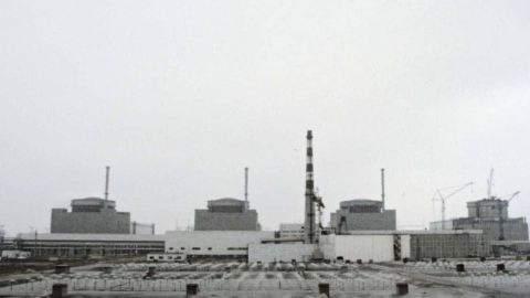 Zaporizhzhia Nuclear Power Plant under occupation, operating on one external power line and facing elevated nuclear safety danger amid ongoing conflict.