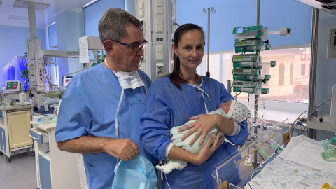 Kyiv cardiac surgeons perform a world-first neonatal heart surgery on a newborn with a severe congenital defect at the Scientific and Practical Medical Center. :contentReference[oaicite:1]{index=1}