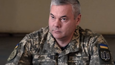 General Mykola Naiev during an interview on Ukraine’s war readiness, discussing the lack of formal warning documents prior to Russia’s Feb 24 2022 invasion.