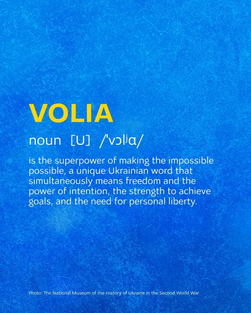 Some words carry more than just meaning – they carry identity. One such word is the Ukrainian word volia. Often translated as "freedom" or "will," volia holds a deeper place in the Ukrainian spirit. It's a force that drives us – to resist, to fight, to rebuild, and to dream
