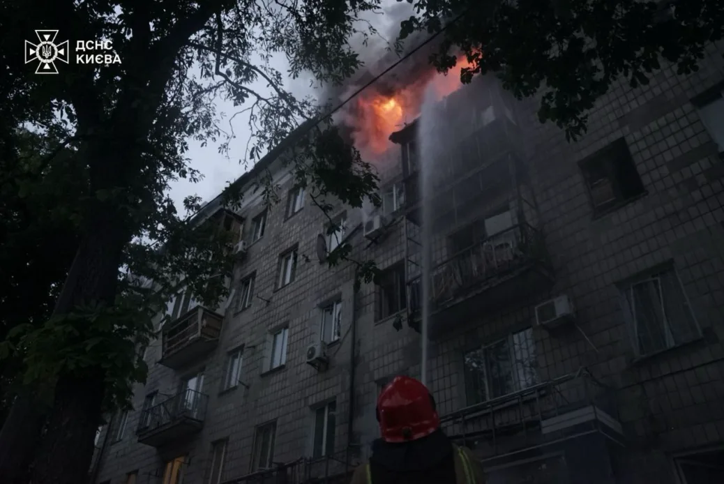 Consequences of the russian night attack on Kyiv: 2 people killed, 5 injured, including 4 children