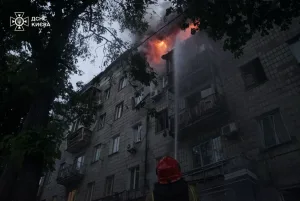 Consequences of the russian night attack on Kyiv: 2 people killed, 5 injured, including 4 children