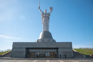 The Motherland Monument was damaged in Kyiv by a blast wave following russian missile strike