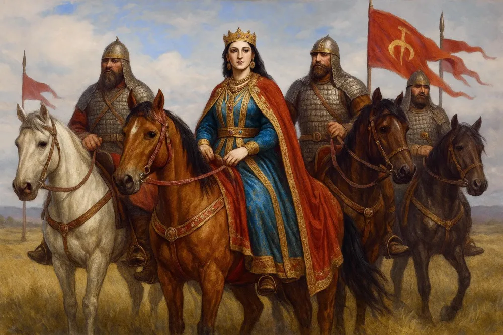 Ancient Ukrainian kingdom ruins and map blending history and memory — forgotten states of Ukraine’s past rediscovered by historians