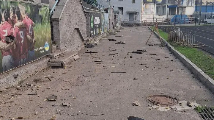 In Kyiv, the Spartak Stadium was damaged by russian air strike
