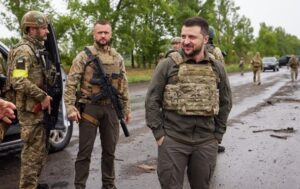 Zelenskyy in the front line