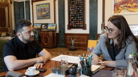 President Zelenskyy meets with First Deputy PM Yuliia Svyrydenko during consultation on her nomination as Ukraine’s new prime minister candidate in the government reshuffle. :contentReference[oaicite:3]{index=3}