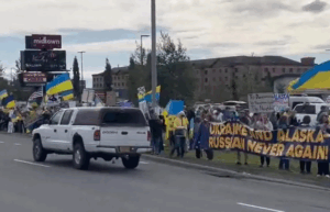 In Alaska, a rally in support of Ukraine took place ahead of the Trump-Putin summit