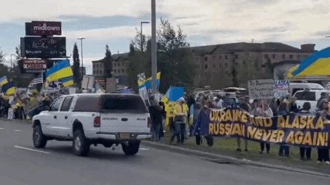 In Alaska, a rally in support of Ukraine took place ahead of the Trump-Putin summit