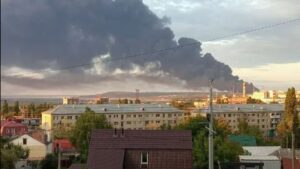saratov oil refinery hit by ukrainian drones