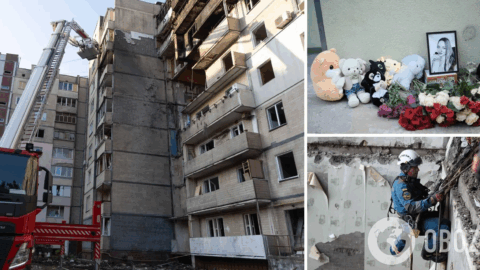 A Russian attack claimed the lives of three people: emergency rescue operations have been completed in a residential building in Sviatoshyn, Kyiv. Photo